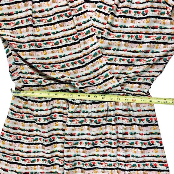 BCBGMaxazria Dress Womens L Multicolor Beachy Summer Lightweight Vacation-Ready - Picture 12 of 15